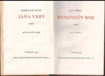 Jan Vrba: Myslivcův rok