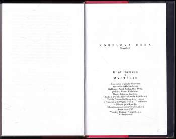 Knut Hamsun: Mystérie