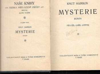 Knut Hamsun: Mysterie : román