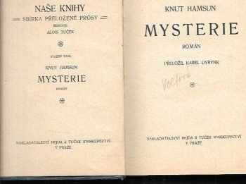 Knut Hamsun: Mysterie