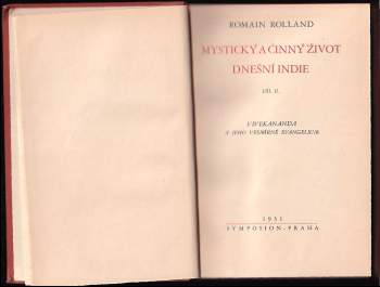 Romain Rolland: Mystický a činný život dnešní Indie