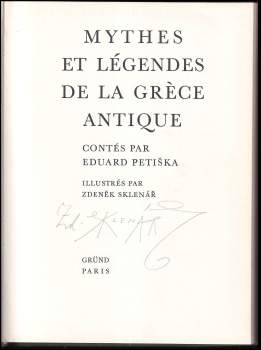 Eduard Petiška: Mythes et légendes de la Grèce Antique