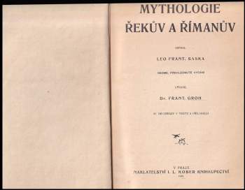 Leo František Saska: Mythologie Řekův a Římanův
