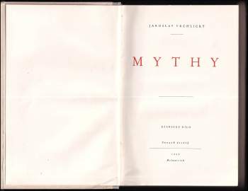Jaroslav Vrchlický: Mythy