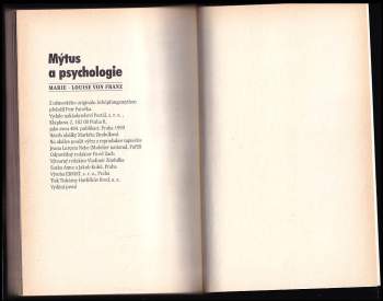 Marie-Louise von Franz: Mýtus a psychologie