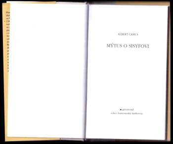Albert Camus: Mýtus o Sisyfovi