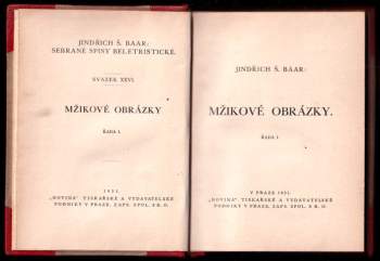 Jindřich Šimon Baar: Mžikové obrázky