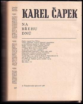 Karel Čapek: Na břehu dnů