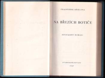 František Křelina: Na březích Botiče
