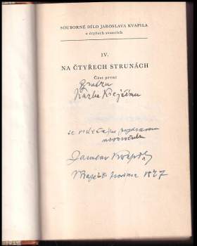 Jaroslav Kvapil: Na čtyřech strunách