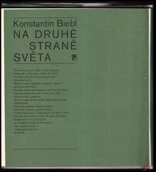 Konstantin Biebl: Na druhé straně světa jsou Čechy