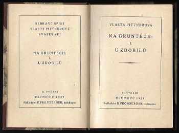 Na gruntech- U Zdobilů : I. - Vlasta Pittnerová (1927, R. Promberger) - ID: 283024