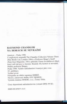 Raymond Chandler: Na horách se nevraždí