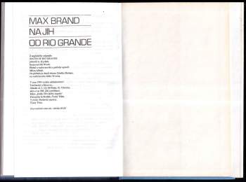 Max Brand: Na jih od Rio Grande