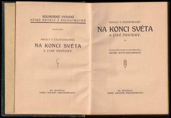 Nataly von Eschstruth: Na konci světa a jiné povídky