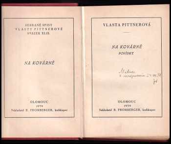 Vlasta Pittnerová: Na kovárně