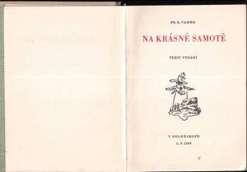 František Bernard Vaněk: Na krásné samotě