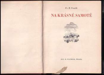 František Bernard Vaněk: Na krásné samotě