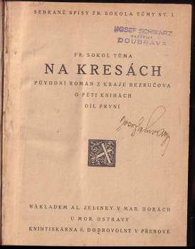 František Sokol Tůma: Na kresách