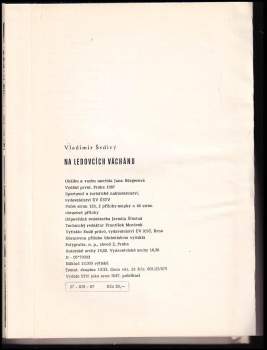 Vladimír Šedivý: Na ledovcích Váchánu