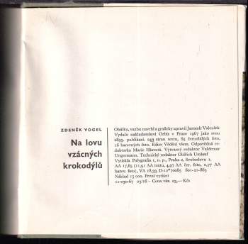 Zdeněk Vogel: Na lovu vzácných krokodýlů