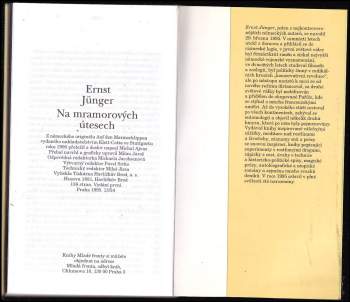 Ernst Jünger: Na mramorových útesech