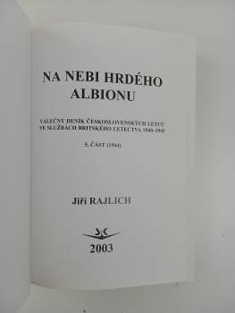 Jiří Rajlich: Na nebi hrdého Albionu