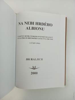Jiří Rajlich: Na nebi hrdého Albionu