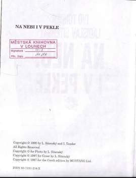 Ladislav Sitenský: Na nebi i v pekle