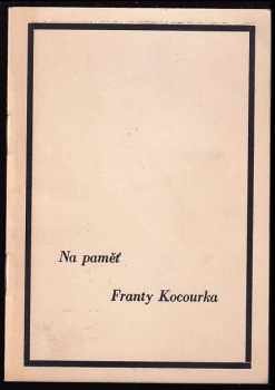 Na paměť Franty Kocourka