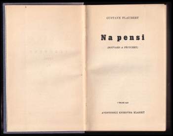 Gustave Flaubert: Na pensi (Bouvard a Pécuchet)