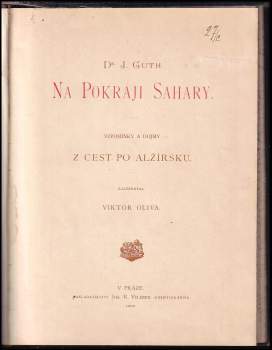 Jiří Stanislav Guth-Jarkovský: Na pokraji Sahary