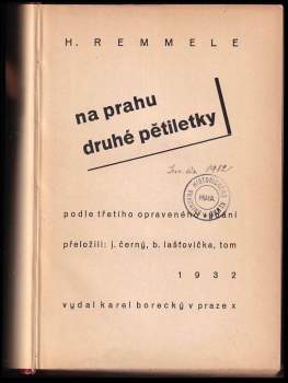 Hermann Remmele: Na prahu druhé pětiletky