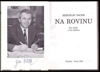 Miroslav Vacek: Na rovinu