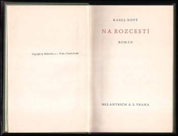 Karel Nový: Na rozcestí