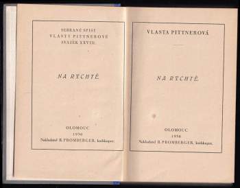 Vlasta Pittnerová: Na rychtě