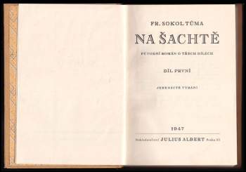 František Sokol Tůma: Na šachtě