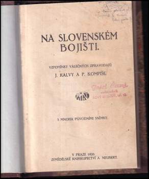 Peter Kompiš: Na slovenském bojišti