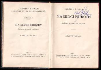 Jindřich Šimon Baar: Na srdci přírody