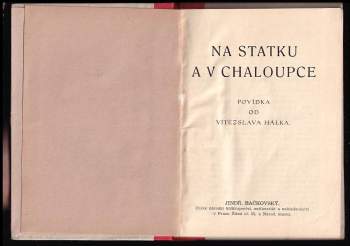 Vítězslav Hálek: Na statku a v chaloupce