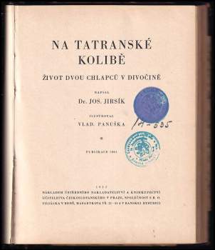 Josef Jirsík: Na tatranské kolibě