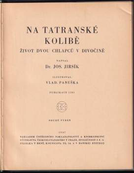 Josef Jirsík: Na tatranské kolibě