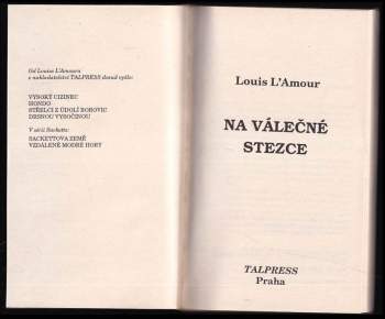 Louis L'Amour: Na válečné stezce