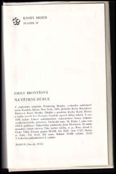 Emily Brontë: Na Větrné hůrce