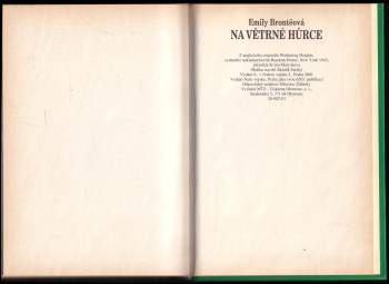 Emily Brontë: Na Větrné hůrce