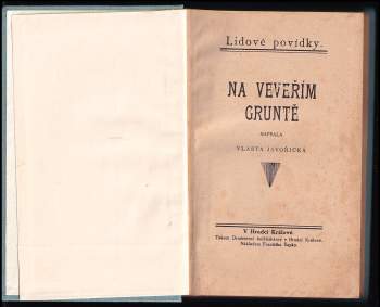Vlasta Javořická: Na Veveřím gruntě