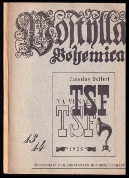 Jaroslav Seifert: Postilla Bohemica - Na vlnách TSF