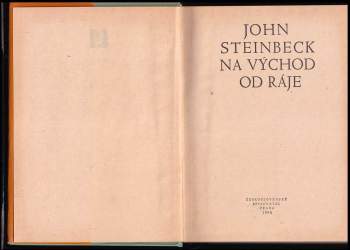 John Steinbeck: Na východ od ráje