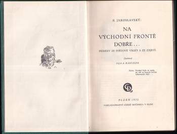 Jaroslav Šauer: Na východní frontě dobře