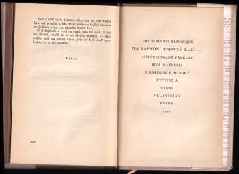 Erich Maria Remarque: Na západní frontě klid